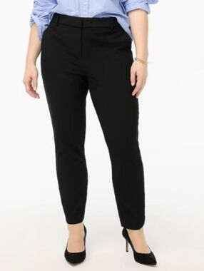 J.crew Slim cropped Ruby pant in stretch twill Black
